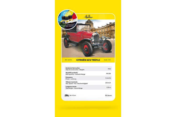 1:24 Heller 56702 Citroen Trefle - Starter Kit - Hel56702 4 - HEL56702
