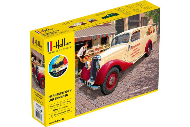 1:24 Heller 56736 Mercedes-Benz 170 Lieferwagen - Starter Kit - Hel56736 1 - HEL56736