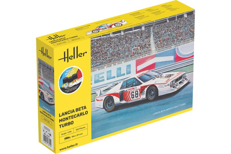 1:24 Heller 56741 Lancia Beta Montecarlo Turbo &ndash; Italian Group 5 Race Car &ndash; Starter Kit - Hel56741 1a - HEL56741