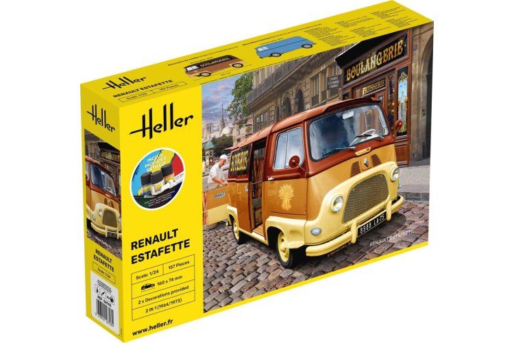 1:24 Heller 56743 Renault Estafette - Starter Kit - Hel56743 1 - HEL56743