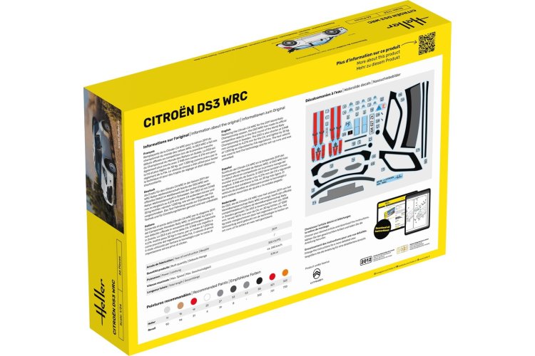 1:24 Heller 56758 Citroen DS3 WRC Rallye Auto - Starter Kit - Hel56758 2 - HEL56758