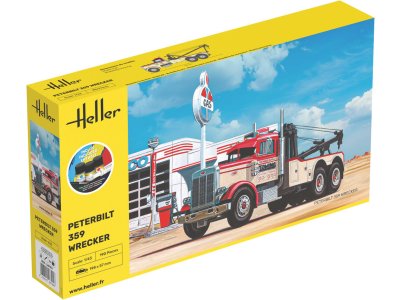 1:43 Heller 56794 Peterbilt 359 Wrecker – American Tow Truck – Starter Kit - Hel56794 1 - HEL56794