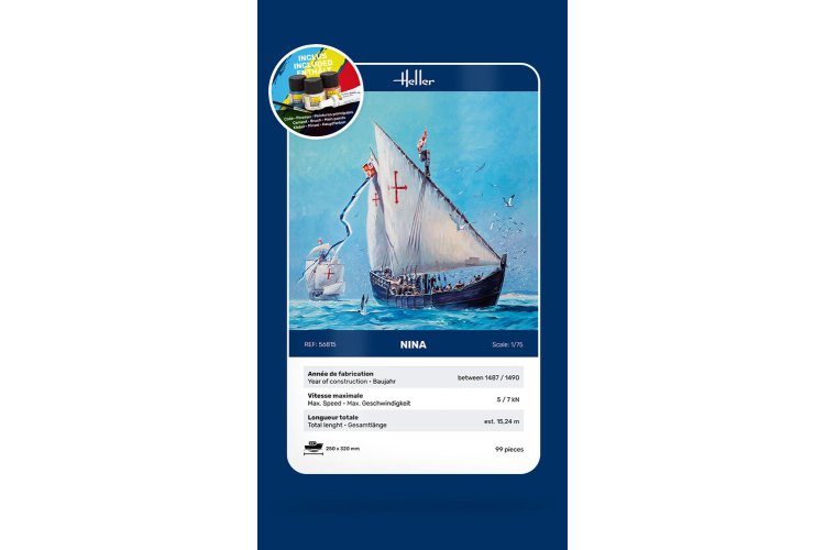 1:75 Heller 56815 NINA Ship - Starter Kit  - Hel56815 4 - HEL56815
