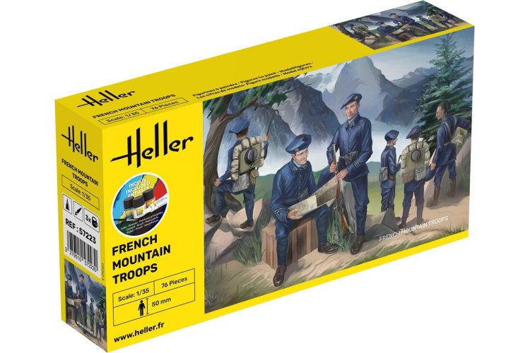 1:35 Heller 57223 French Mountain Troops - Figuren - Starter Kit - Hel57223 1 - HEL57223