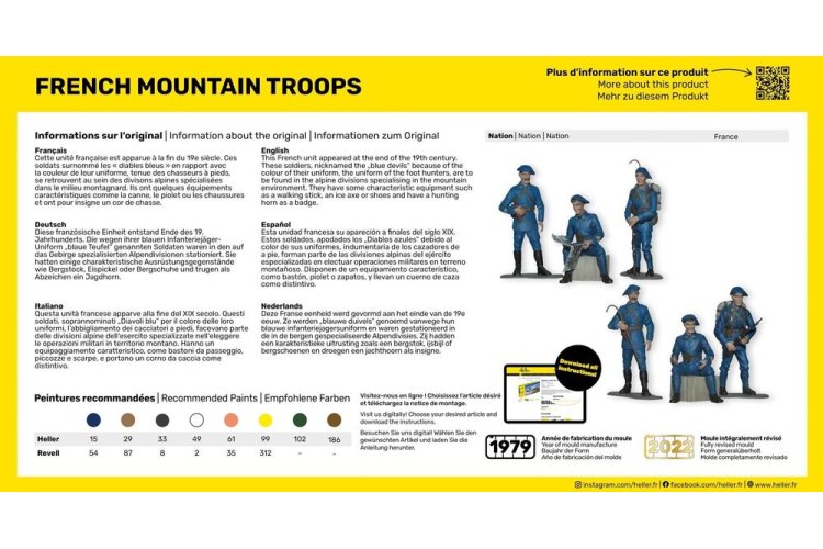 1:35 Heller 57223 French Mountain Troops - Figuren - Starter Kit - Hel57223 3 - HEL57223