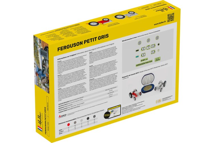 1:24 Heller 57401 Ferguson TE-20/FF-30 Petit Gris - 2 Bouwopties - Landbouwvoertuig - Starter Kit - Hel57401 2 - HEL57401