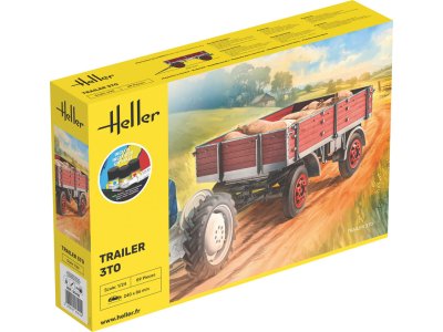 1:24 Heller 57410 – 3 Ton Trailer – Trailer – Starter Kit - Hel57410 1 - HEL57410