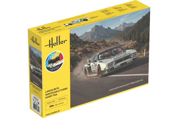 1:24 Heller 58741 Lancia Beta Montecarlo Turbo Short Tail - Italian Race Car - Starter Kit - Hel58741 1 - HEL58741