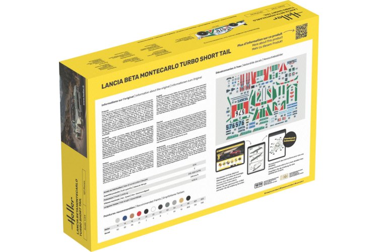 1:24 Heller 58741 Lancia Beta Montecarlo Turbo Short Tail - Italian Race Car - Starter Kit - Hel58741 2 - HEL58741
