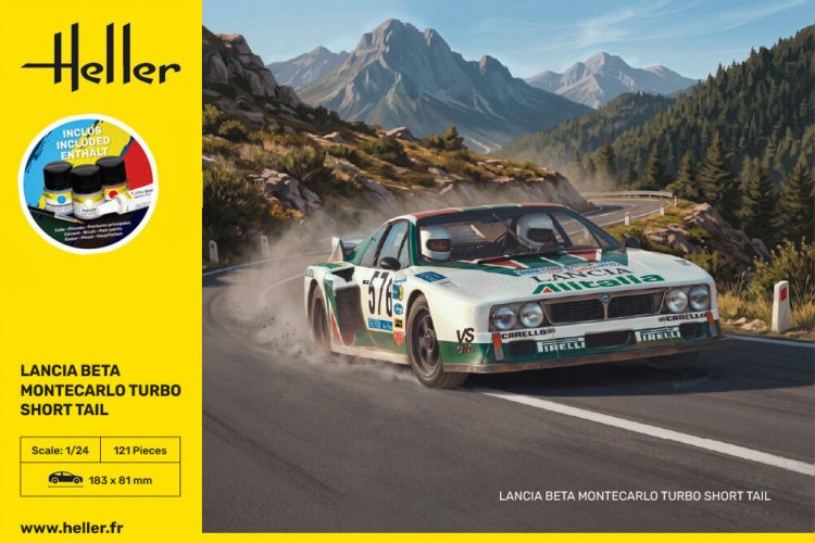 1:24 Heller 58741 Lancia Beta Montecarlo Turbo Short Tail - Italian Race Car - Starter Kit - Hel58741 3 - HEL58741