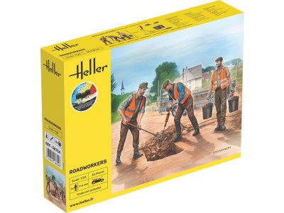 1:24 Heller 58754 Road Workers for Diorama – 3 Figures – 77.8mm – Starter Kit - Hel58754 1 - HEL58754