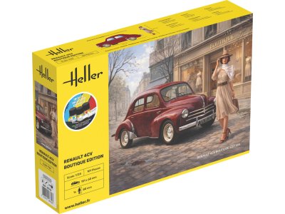 1:24 Heller 58762 Renault 4CV Boutique Edition - French Classic Car - Starter Kit - Hel58762 1 - HEL58762