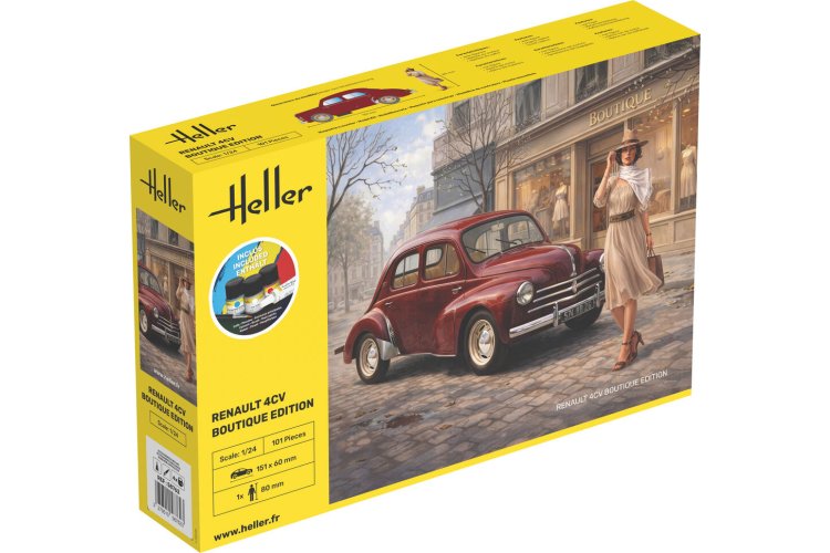 1:24 Heller 58762 Renault 4CV Boutique Edition - French Classic Car - Starter Kit - Hel58762 1 - HEL58762