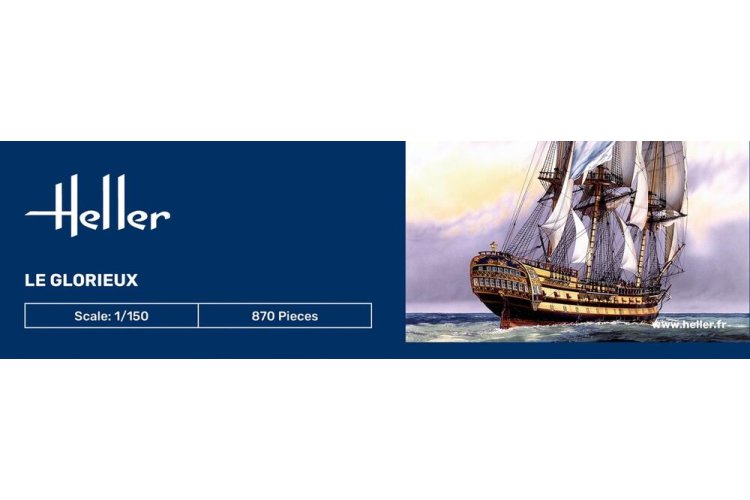 1:150 Heller 58889 Line Ship Le Glorieux - Starter Kit - Hel58889 5 - HEL58889