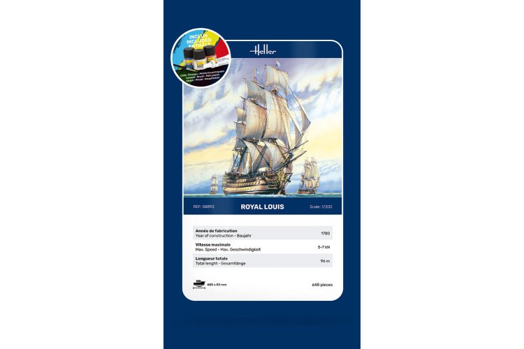 1:200 Heller 58892 Royal Louis Ship - Starter Kit - Hel58892 4 - HEL58892
