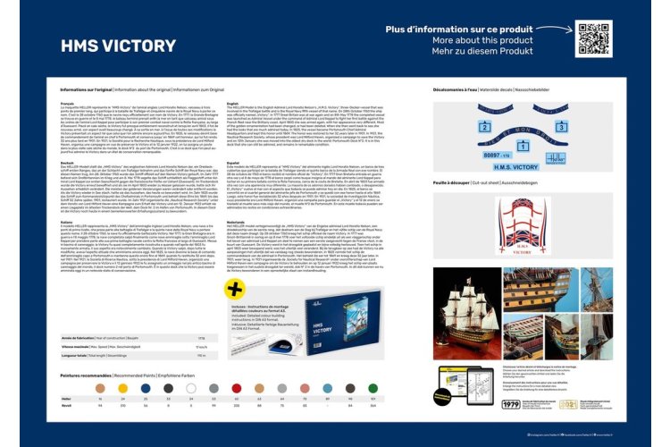 1:100 Heller 58897 HMS Victory Ship - Starter Kit - Hel58897 2 - HEL58897