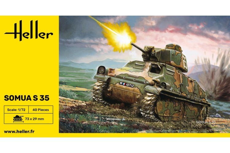 1:72 Heller 79875 SOMUA S35 - Franse Middelzware Tank - Hel79875 3 - HEL79875