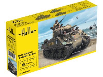 1:72 Heller 79894 M4A2 Sherman Division Leclerc - Franse Middelzware Tank - Hel79894 1 - HEL79894