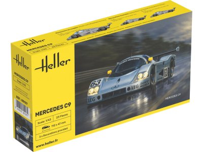 1:43 Heller 80107 Mercedes-Benz Sauber C9 - Duitse Raceauto - Hel80107 1 - HEL80107