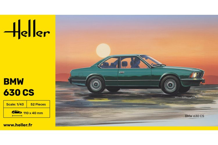 1:43 Heller 80166 BMW 630 CS - Duitse Klassieke Auto - Hel80166 3 - HEL80166