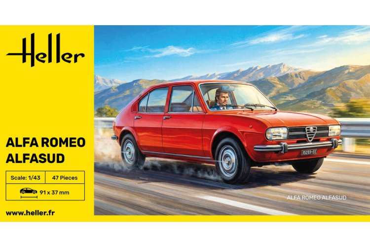 1:43 Heller 80182 Alfa Romeo Alfasud - Italiaanse Klassieke Auto - Hel80182 3 - HEL80182