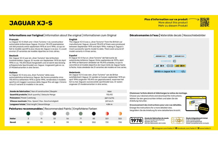 1:43 Heller 80183 Jaguar XJ-S - Auto - Hel80183 4 - HEL80183