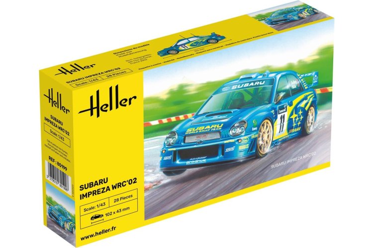 1:43 Heller 80199 Subaru Impreza WRC 2002 - Japanse Rallyauto - Hel80199 1 - HEL80199