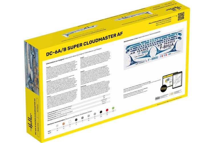 1:72 Heller 80315 Douglas DC-6 Super Cloudmaster AF - Hel80315 2 - HEL80315