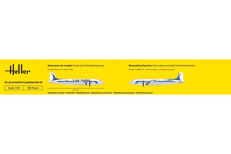 1:72 Heller 80315 Douglas DC-6 Super Cloudmaster AF - Hel80315 5 - HEL80315