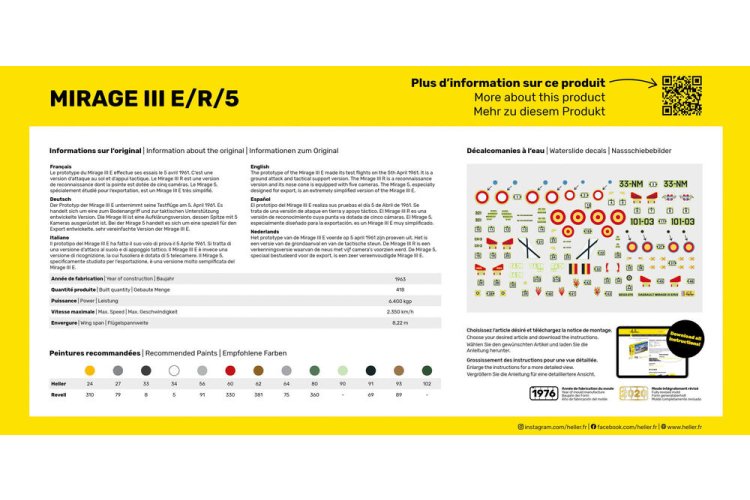 1:72 Heller 80323 Mirage III E - Hel80323 2 - HEL80323
