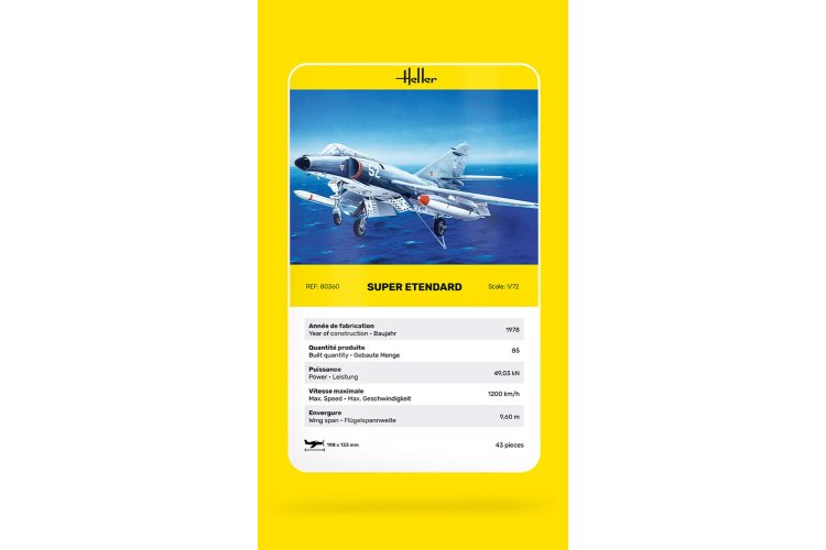 1:72 Heller 80360 Super Etendard Plane - Hel80360 5 - HEL80360