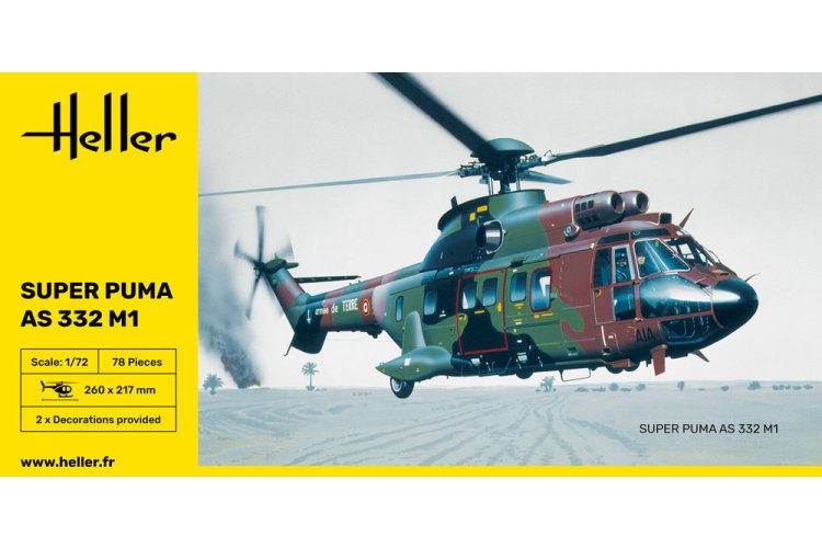 1:72 Heller 80367 Super Puma AS 332 M1 - Franse Transporthelikopter - Hel80367 3 - HEL80367