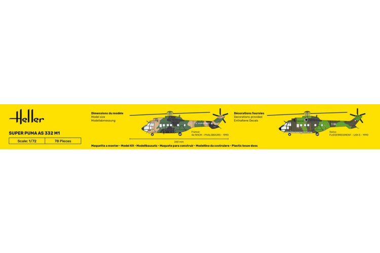 1:72 Heller 80367 Super Puma AS 332 M1 - Franse Transporthelikopter - Hel80367 5 - HEL80367