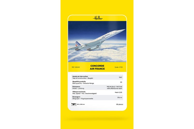 1:125 Heller 80445 Concorde AF - Hel80445 3 - HEL80445