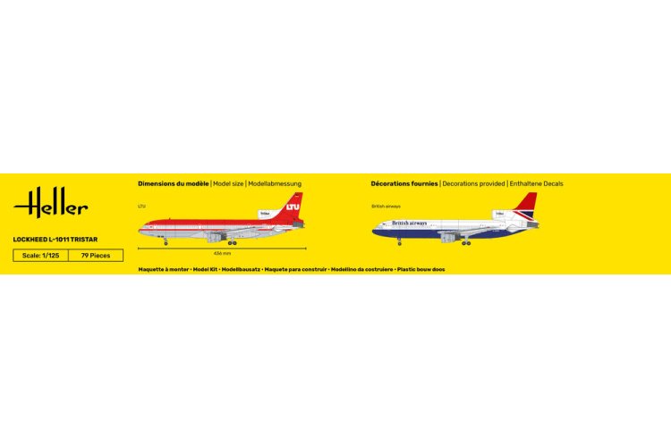 1:125 Heller 80451 Lockheed L-1011 Tristar - Aircraft - Hel80451 5 - HEL80451