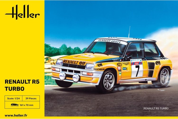1:24 Heller 80717 Renault R5 Turbo &ndash; French Rally Car - Hel80717 3 - HEL80717