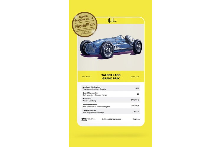 1:24 Heller 80721 Talbot Grand Prix - Hel80721 3 - HEL80721