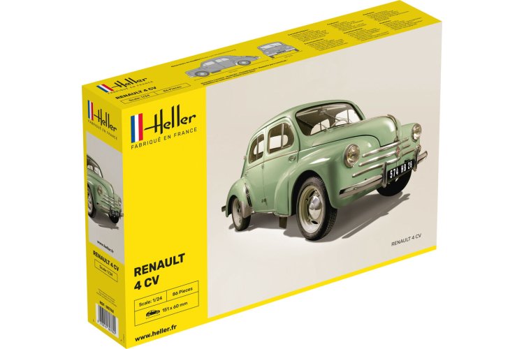 1:24 Heller 80762 Renault 4 CV Car - Hel80762 1 - HEL80762