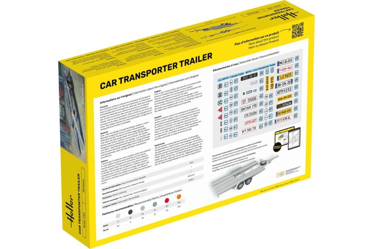 1:24 Heller 80774 Auto Transport Trailer - Aanhanger - Hel80774 2 - HEL80774