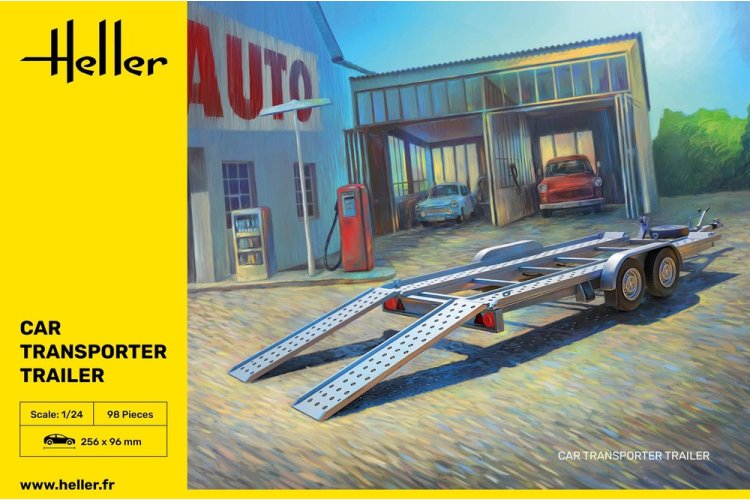 1:24 Heller 80774 Auto Transport Trailer - Aanhanger - Hel80774 3 - HEL80774