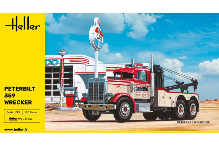 1:43 Heller 80794 Peterbilt 359 Wrecker - Amerikaanse Takelwagen - Hel80794 3 - HEL80794