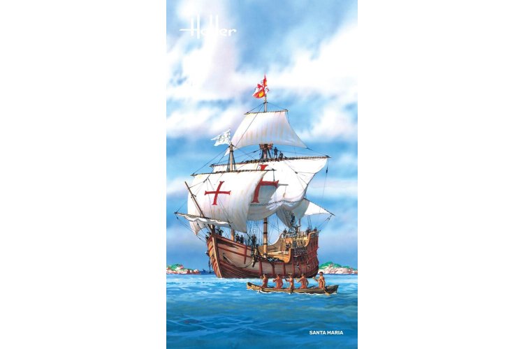1:75 Heller 80865 Santa Maria Ship - Hel80865 3x - HEL80865