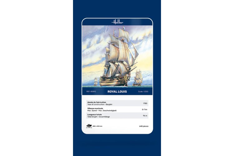 1:200 Heller 80892 Royal Louis Ship - Hel80892 3 - HEL80892