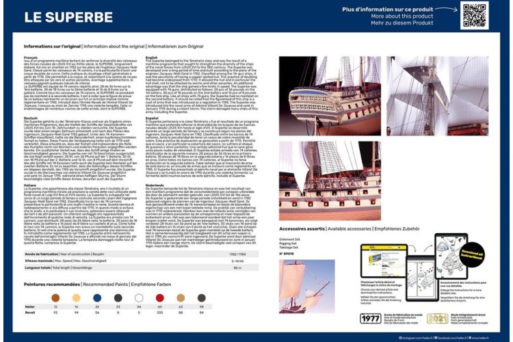 1:150 Heller 80895 Le Superbe Ship - Hel80895 2 - HEL80895