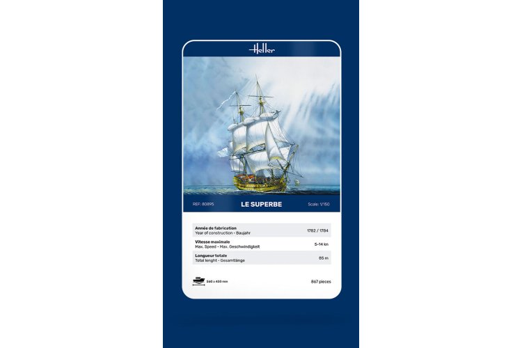 1:150 Heller 80895 Le Superbe Ship - Hel80895 3 - HEL80895