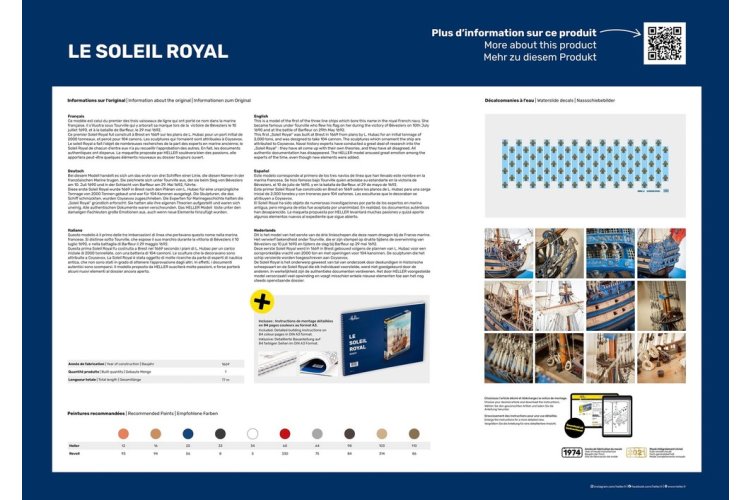 1:100 Heller 80899 Soleil Royal Ship - Hel80899 2 - HEL80899