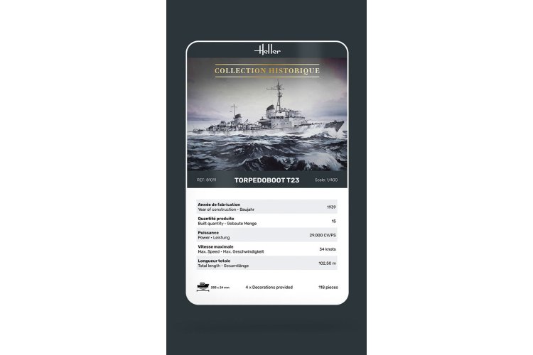 1:400 Heller 81011 Torpedoboot T23 - Hel81011 3 - HEL81011