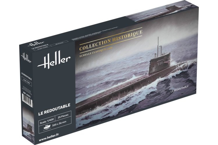 1:400 Heller 81075 Le Redoutable &ndash; Collection Historique &ndash; French Nuclear Ballistic Missile Submarine - Hel81075 1 - HEL81075