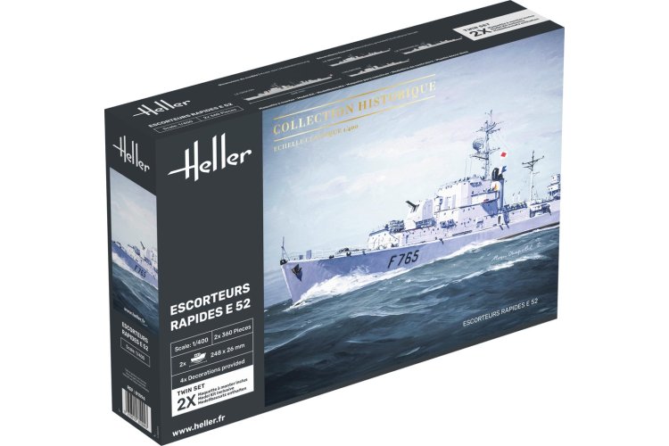 1:400 Heller 81094 Escorteurs Rapides E 52 Collection Historique - 2 Fregat Schepen - Hel81094 1 - HEL81094