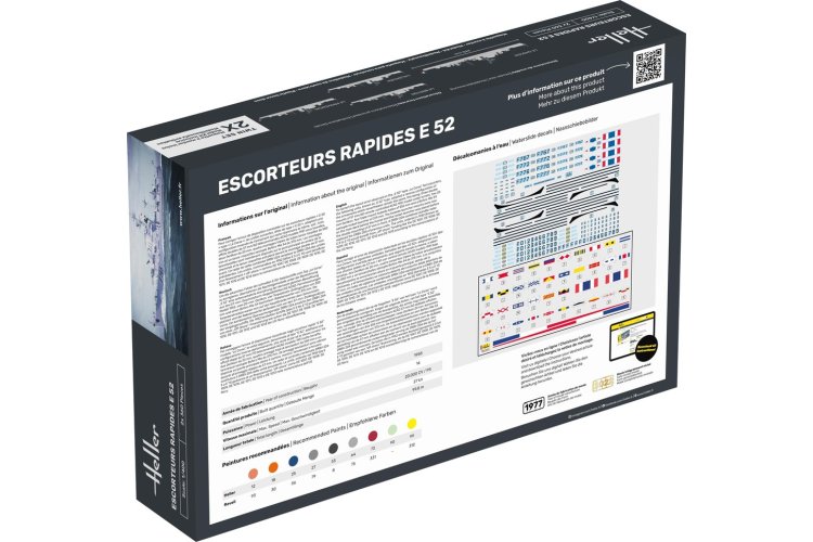 1:400 Heller 81094 Escorteurs Rapides E 52 Collection Historique - 2 Fregat Schepen - Hel81094 2 - HEL81094